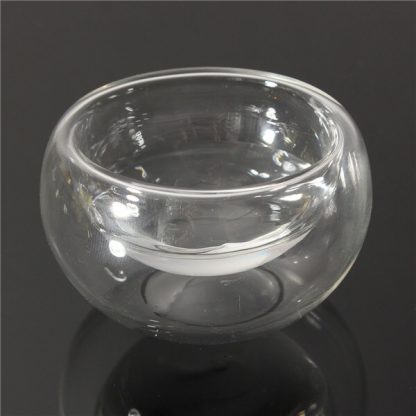 50ml Double Walled Glass Tea Cup