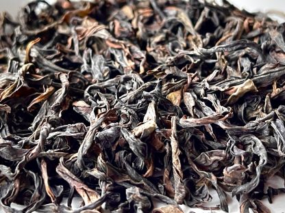 Qi Lan Yancha Chinese oolong tea Close up